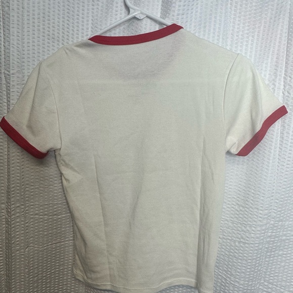 Strawberry Shortcake Graphic Crop Top - Cream and Red - Picture 7 of 7